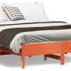 Letti vidaXL Solid wood bed with headboard wax pine 140x190cm (842665)