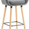 Mobili bar CLP Bar stool Grant fabric light gray (102245055)