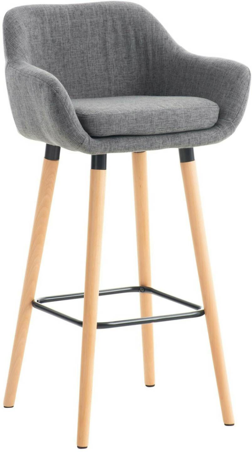 Mobili bar CLP Bar stool Grant fabric light gray (102245055)