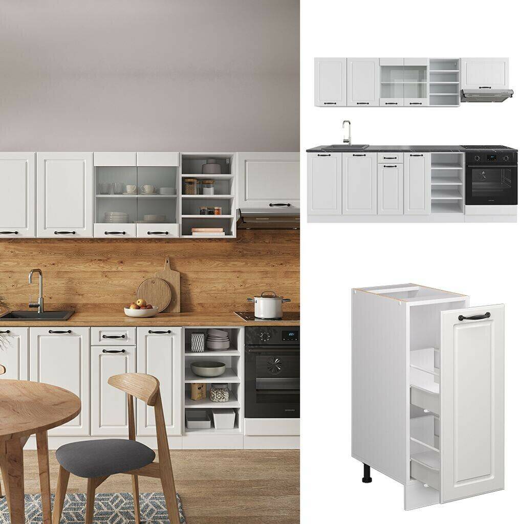 VICCO R-Line Landhaus 240cm white Cucine componibili