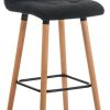 CLP Bar stool Lincoln fabric black (101090601) Mobili bar