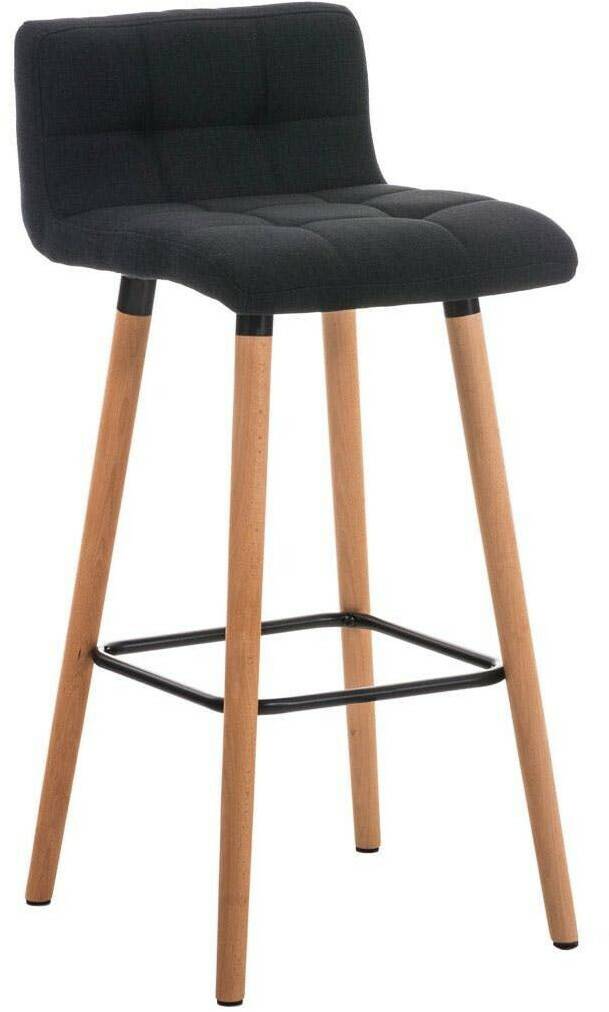 CLP Bar stool Lincoln fabric black (101090601) Mobili bar