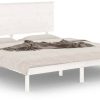 vidaXL Solid wood bed pine 200x200cm (3104824) Letti