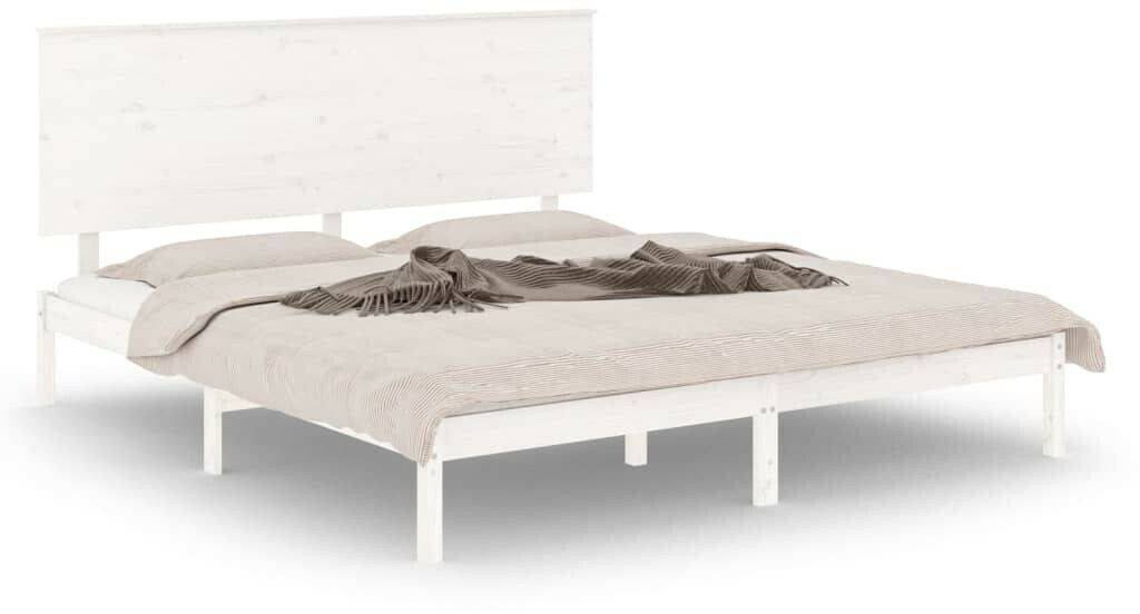 vidaXL Solid wood bed pine 200x200cm (3104824) Letti