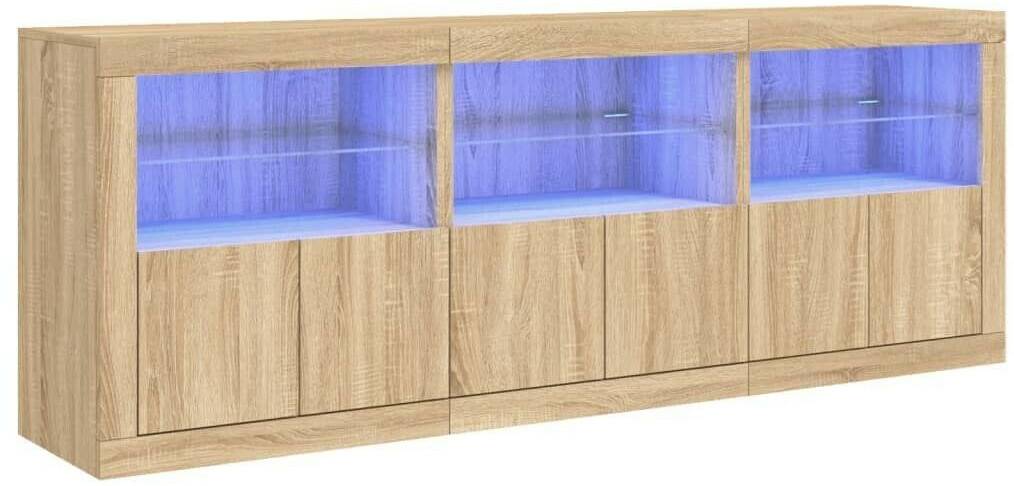 Cassettiere vidaXL Sideboard with LED lights 181.5x67cm (3209004)