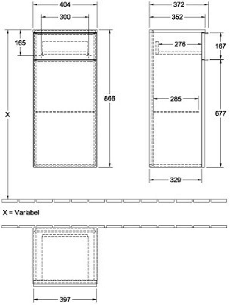 Mobili da bagno Villeroy & Boch Venticello (A95001MS)