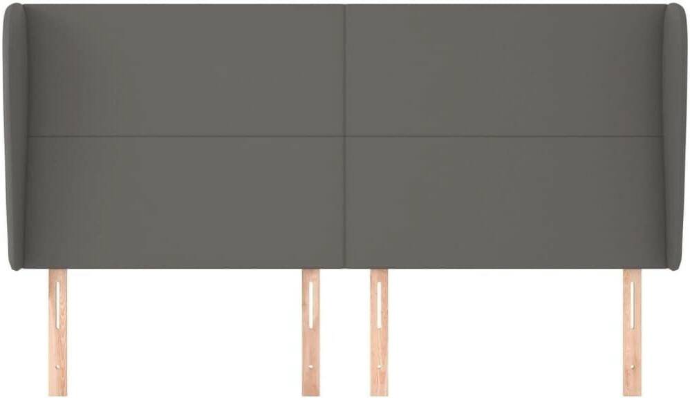 vidaXL Headboard with ears 163x23x118/128cm artificial leather (3117776) Letti