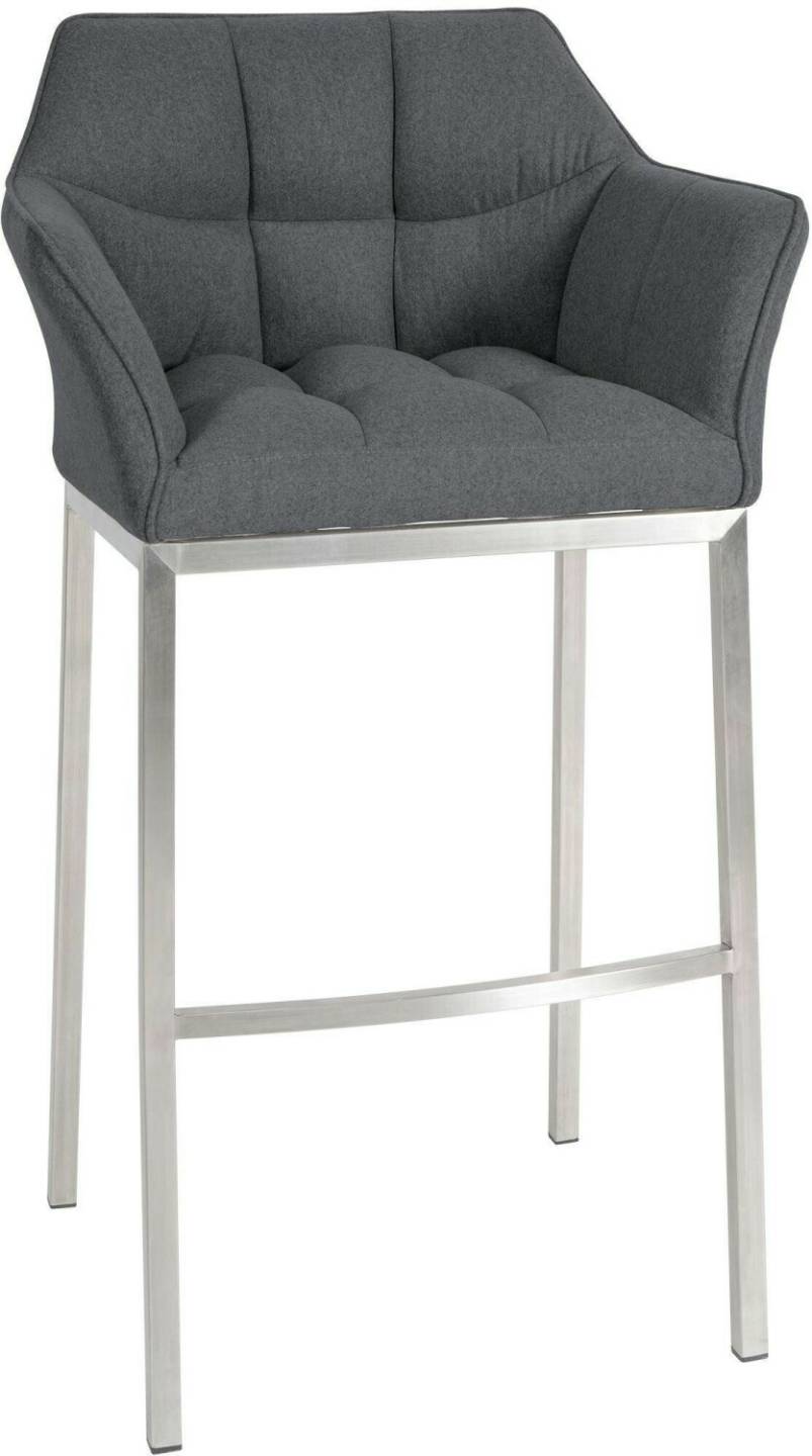 CLP Bar stool Damaso E felt with 4-foot frame gray (321933) Mobili bar