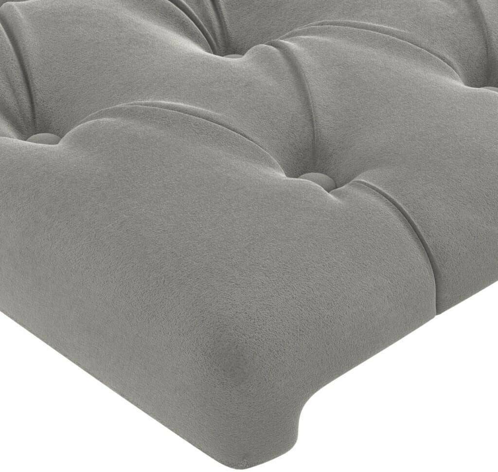 vidaXL Headboard with ears 183x16x118/128cm velvet (3119976) Letti