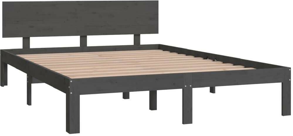 vidaXL Solid wood bed pine 140x200cm (810497) Letti