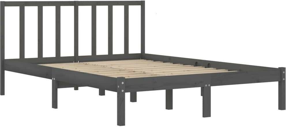 vidaXL Solid wood bed pine 120x200cm (3105068) Letti