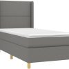 Letti vidaXL Box spring bed with mattress 90x200cm fabric (3131882)