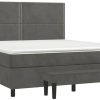 Letti vidaXL Box spring bed with mattress 180x200cm velvet (3137798)