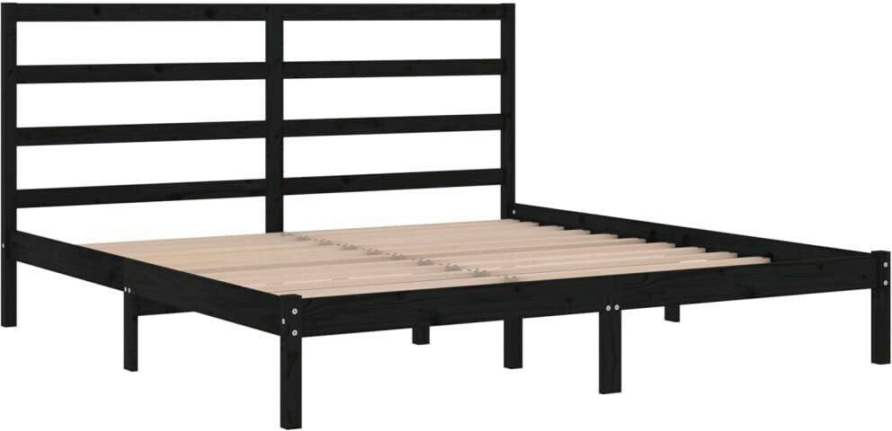 vidaXL Solid wood bed pine 200x200cm (3104957) Letti