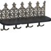 Cassettine portachiavi Relaxdays Key rack with shelf with 8 hooks vintage bronze (10039652-490)