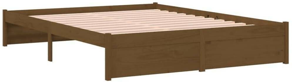 Letti vidaXL Solid wood bed 135x190cm (814927)