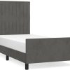 vidaXL Bed frame with headboard 80x200cm velvet (3125844) Letti