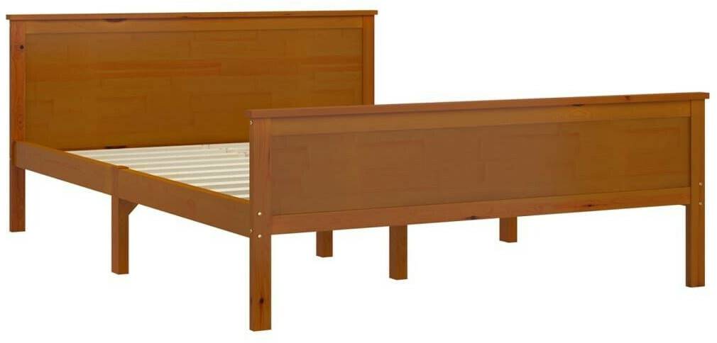 vidaXL Solid wood bed pine wood 140x200cm (322191) Letti