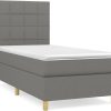 vidaXL Box spring bed with mattress 90x190cm fabric (3142298) Letti