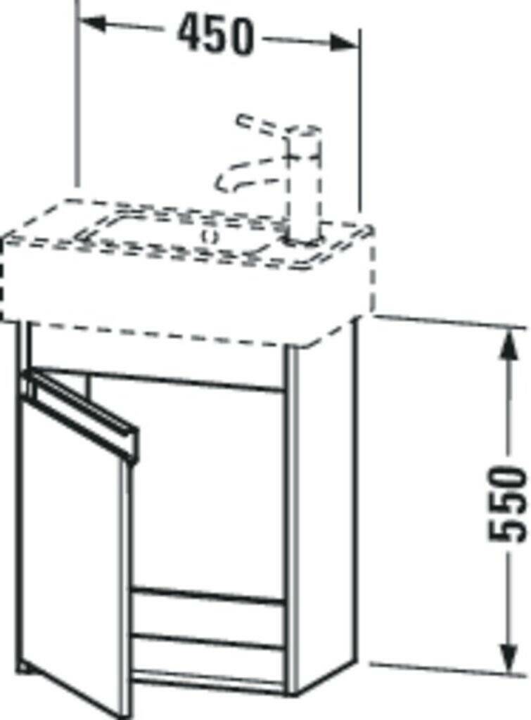 Duravit Ketho (6629) leftKT6629L5353 Mobili sottolavabo