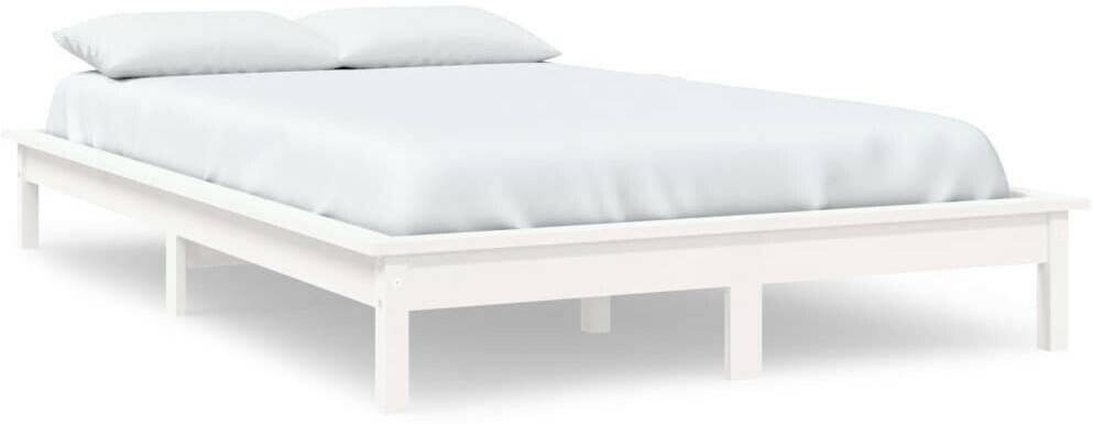 vidaXL Solid wood bed pine 200x200cm (820562) Letti