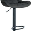 CLP Bar stool Tover faux leather black (321043) Mobili bar