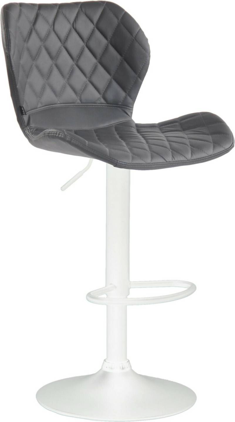 CLP Bar stool cork faux leather white gray (313188) Mobili bar