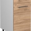 VICCO Drawer base cabinet Fame-Line 40 cm white/oak modern Mobili da cucina