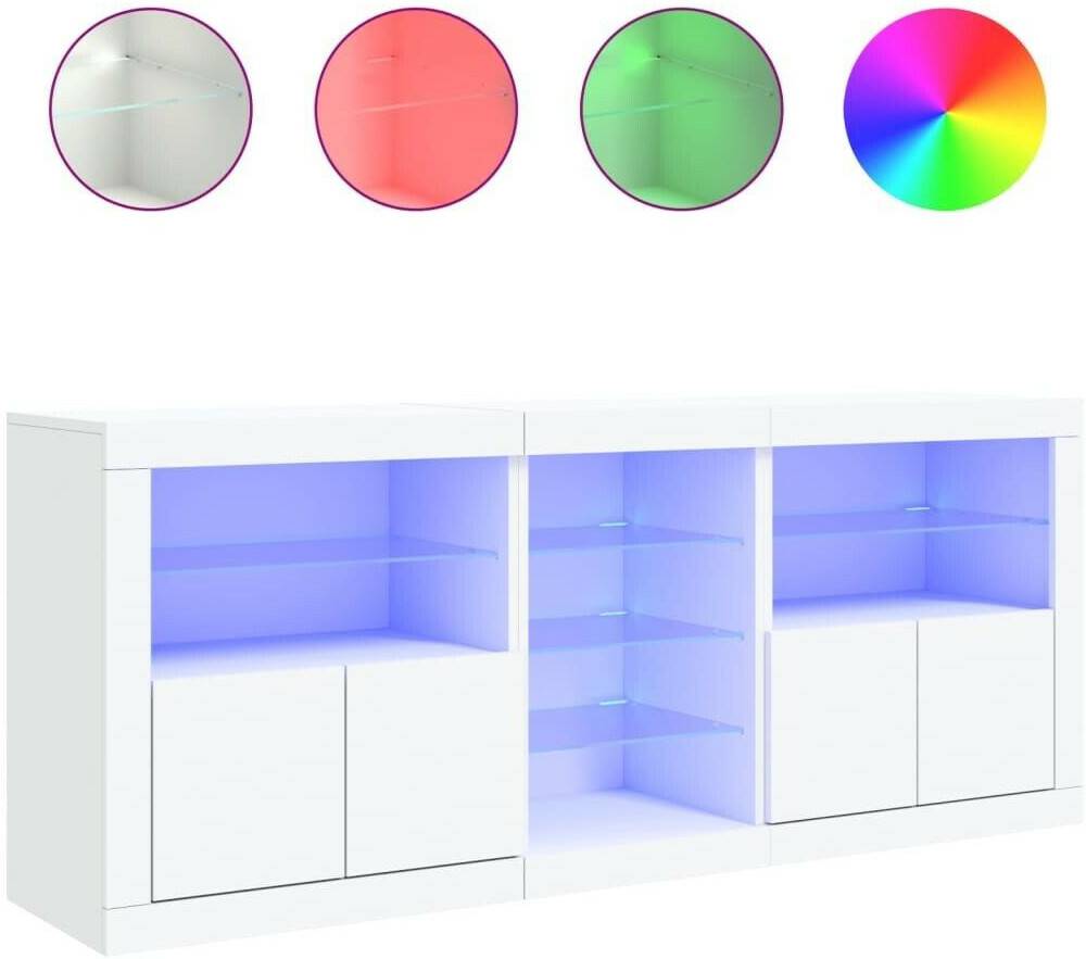 vidaXL Sideboard with LED lights 162x67cm (3209030) Cassettiere