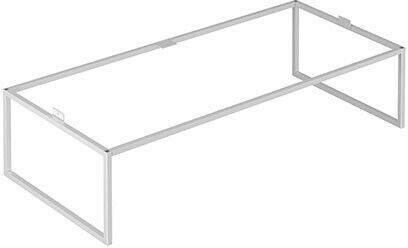 KEUCO X-Line floor frame for vanity unit 33172 and sideboard 33127 100 x 25.5 x 47 cm white (3319834) Mobili sottolavabo