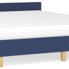 Letti vidaXL Bed frame with headboard 140x200cm fabric (347421)