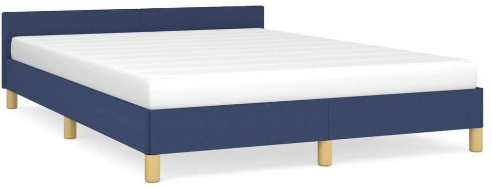 Letti vidaXL Bed frame with headboard 140x200cm fabric (347421)