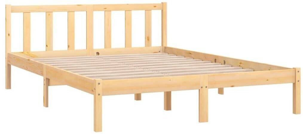 vidaXL Solid Wood Bed Pine 160x200cm (81009)810092 Letti