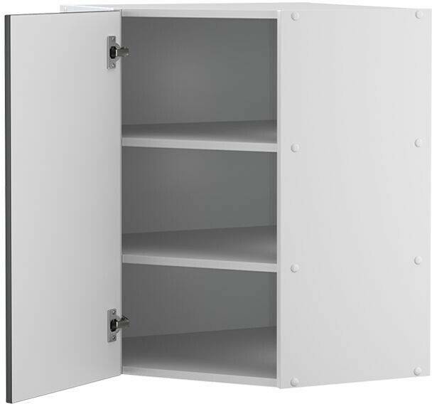 VICCO Corner wall cabinet Fame-Line 57 cm white/dark gray country house Mobili da cucina