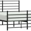 vidaXL Bed frame with headboard and footboard metal 150x200cm (352339) Letti