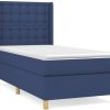 Letti vidaXL Box spring bed with mattress 100x200cm fabric (3132295)