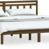 vidaXL Solid wood bed pine 200x200cm (3100612) Letti