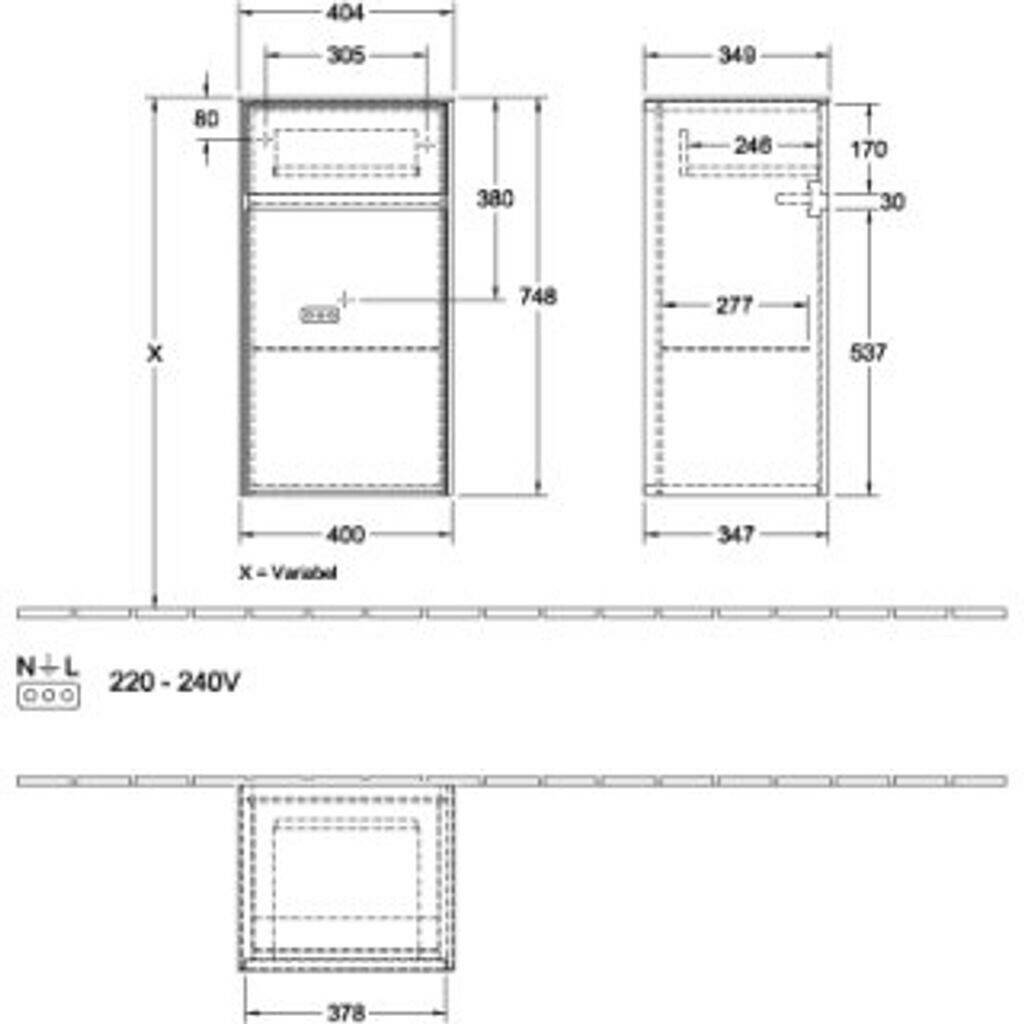 Villeroy & Boch Collaro (C03201MS) Mobili da bagno