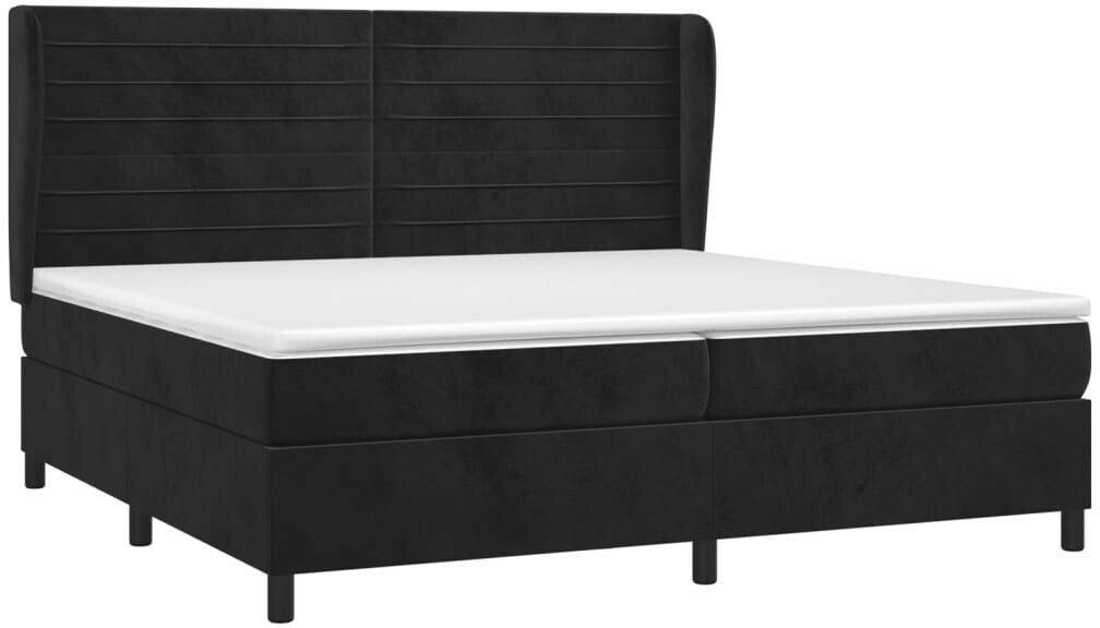 Letti vidaXL Box spring bed with mattress 200x200cm velvet (3129293)