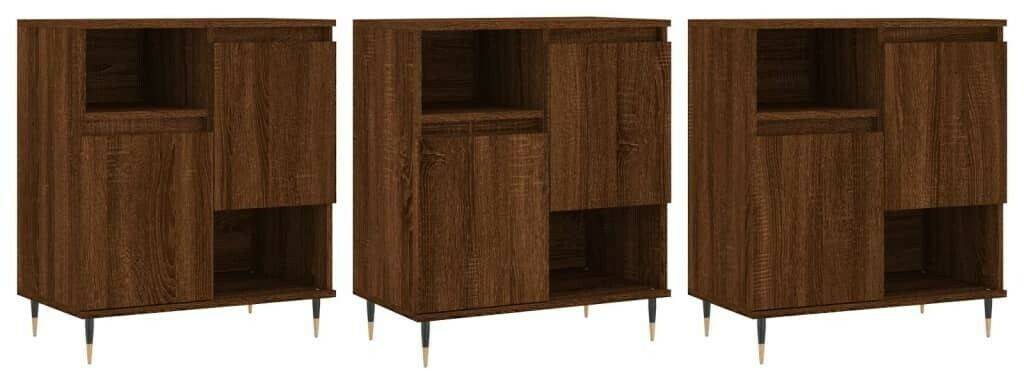 vidaXL Sideboards 3 pcs. wood material 180x70cm (3190148) Cassettiere