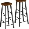 Mobili bar TecTake Set of 2 bar stools Keynes seat height 725 cm - brown (404348)