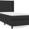 Letti vidaXL Box spring bed with mattress 90x200cm artificial leather (3132357)