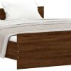 vidaXL Bed frame with headboard and footboard 140x200cm (3203753) Letti