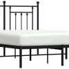 Letti vidaXL Bed frame with headboard metal 140x200cm (353538)