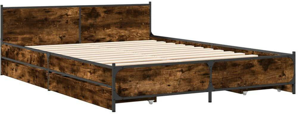 Letti vidaXL Bed frame with drawers made of wood 120x200cm (3279949)