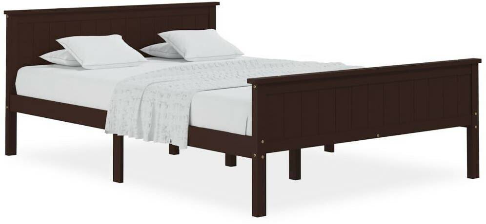 vidaXL Solid wood bed pine 160x200cm (322199) Letti