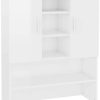 Mobili da bagno vidaXL Washing machine cabinet 70.5x25.5x90 cm high-gloss white