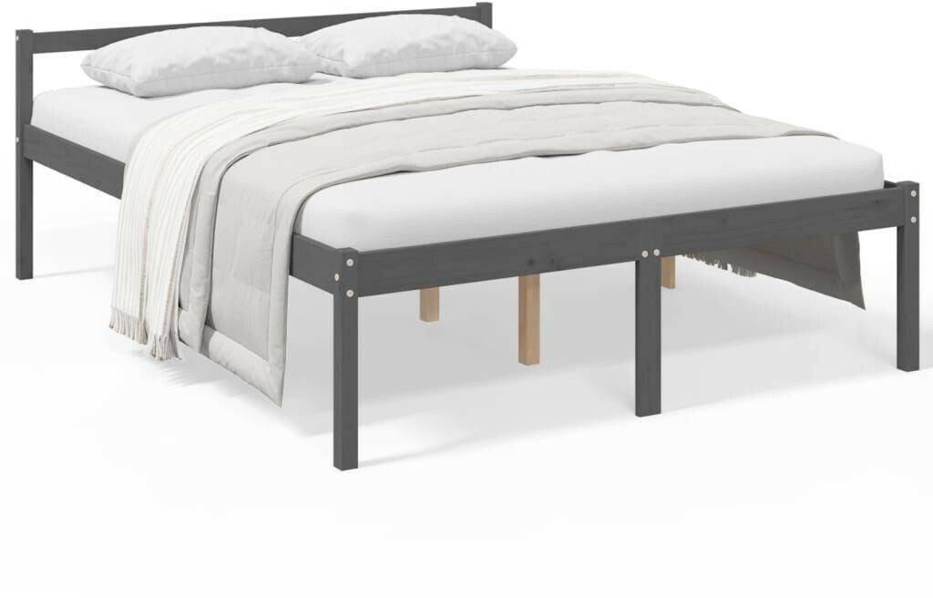 vidaXL Senior bed solid pine wood 150x200cm (810621) Letti