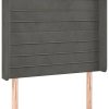 vidaXL LED headboard 93x16x118/128cm velvet (3124225) Letti