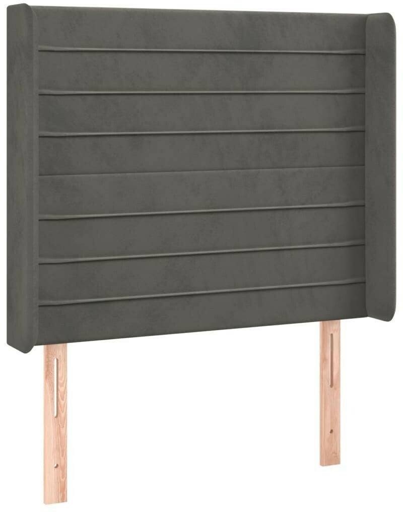 vidaXL LED headboard 93x16x118/128cm velvet (3124225) Letti